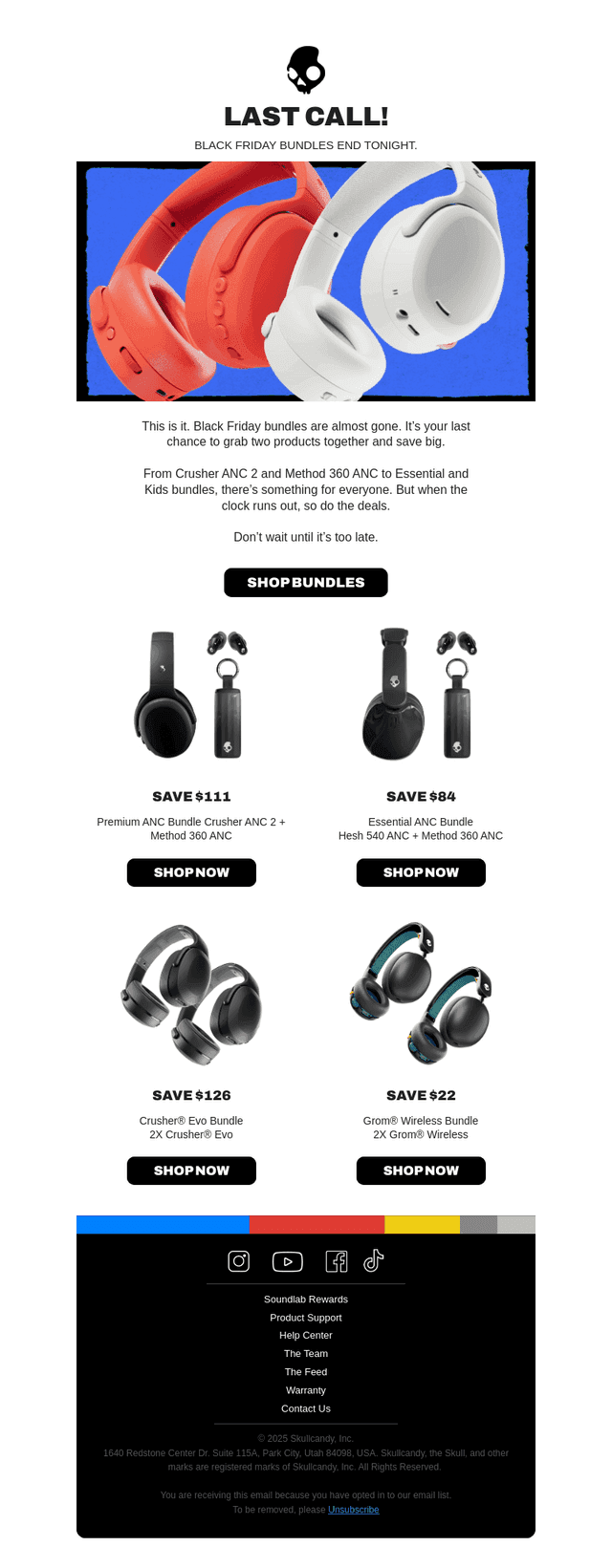 Last chance to bundle and save BIG​.