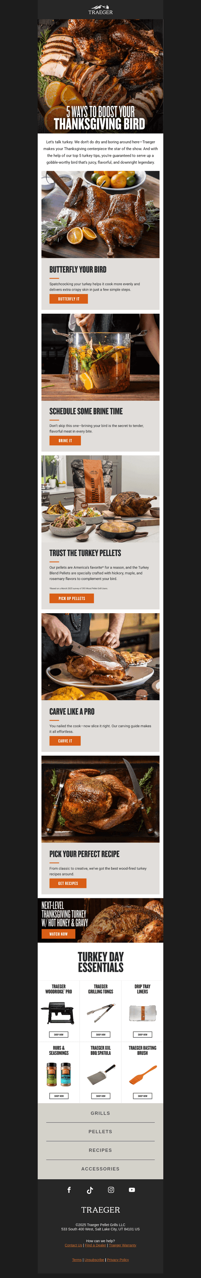 Traeger Grills email from Sat, Nov 15, 2025