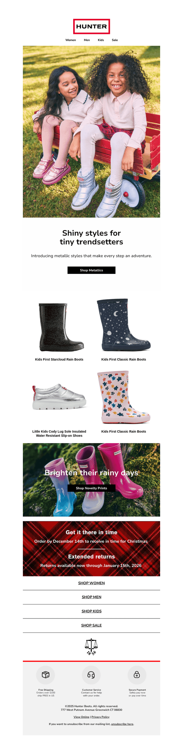 Shine bright, rain or shine