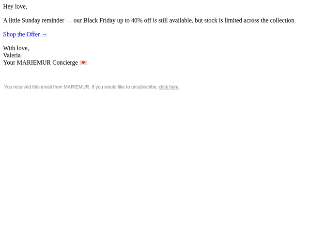 Black Friday continues — your size won’t