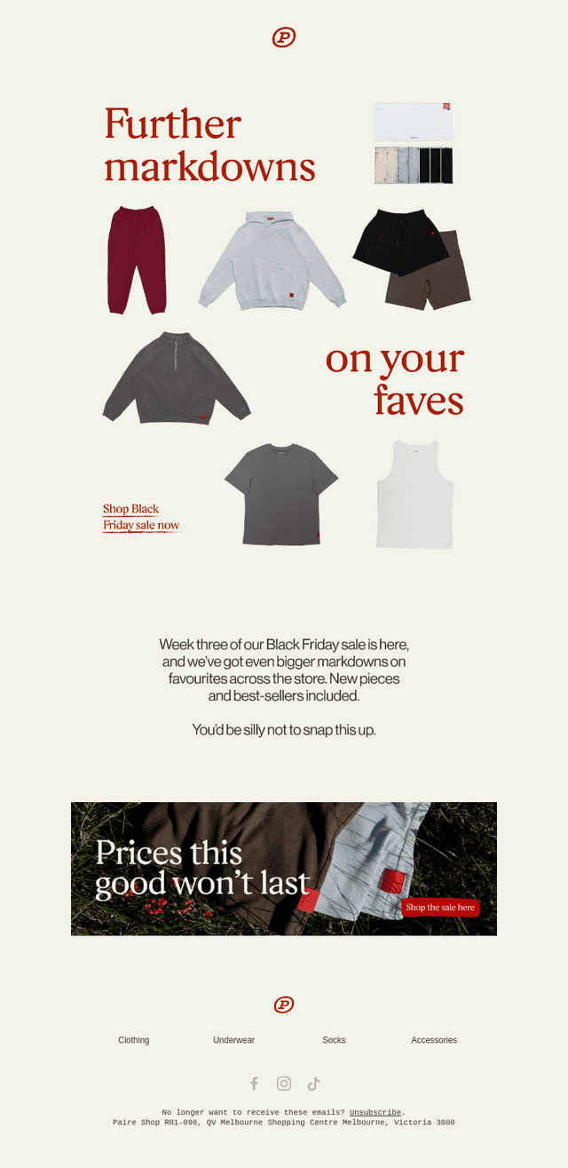 Open for even bigger Black Friday markdowns!