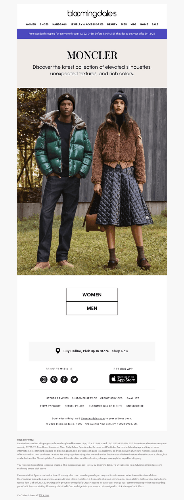 Just in: Moncler