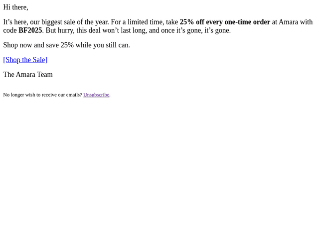 25% Off Everything