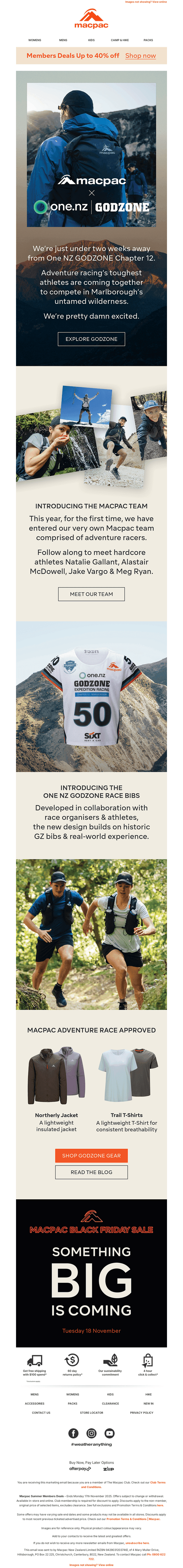 One NZ Godzone — Final Weeks