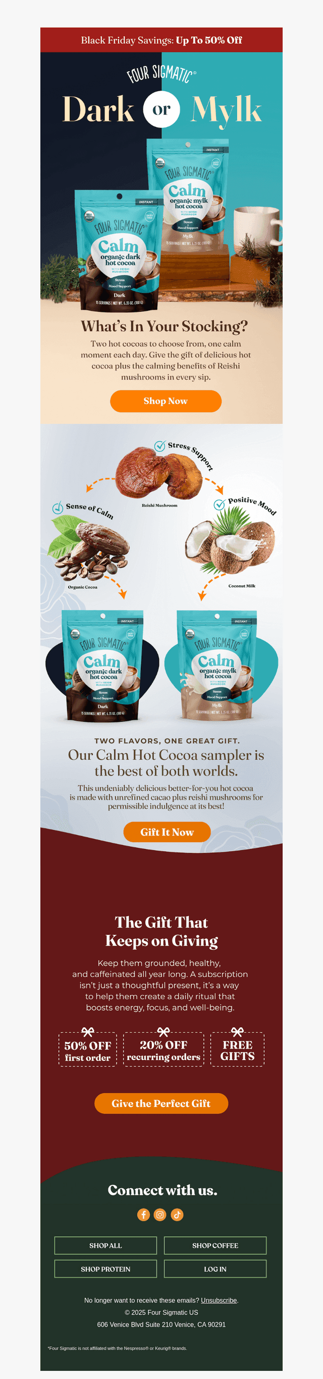 FourSigmatic email from Mon, Nov 17, 2025