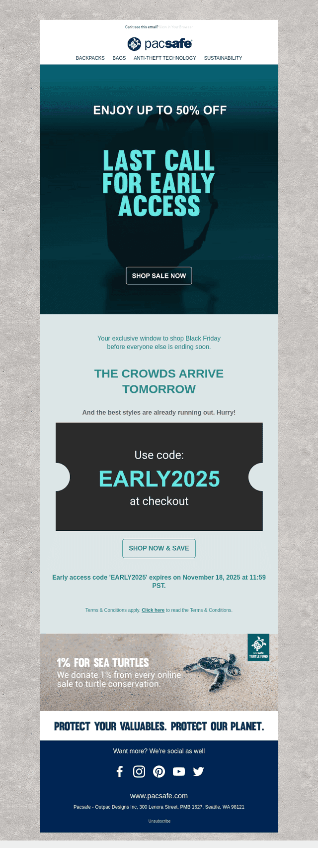 ⏰ Your EARLY ACCESS pass expires at midnight