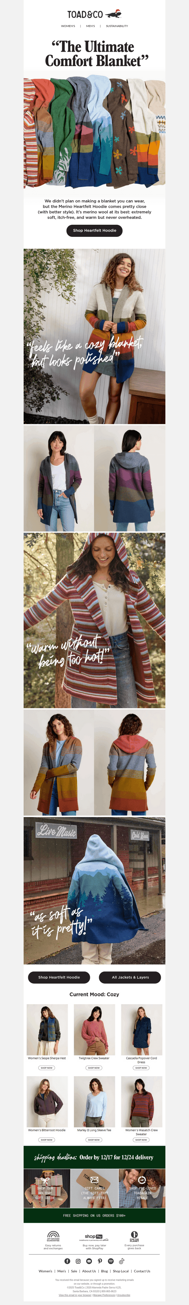 Sweater Style, Blanket Energy