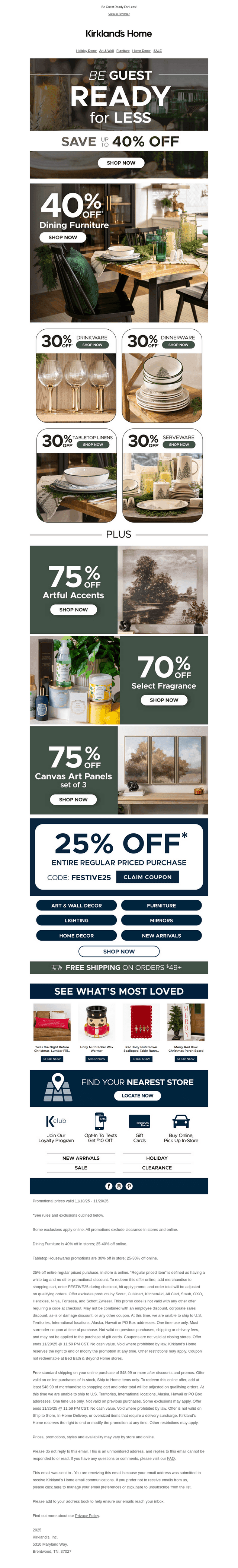 Up to 40% Off Holiday Hosting Essentials 🍴🎁