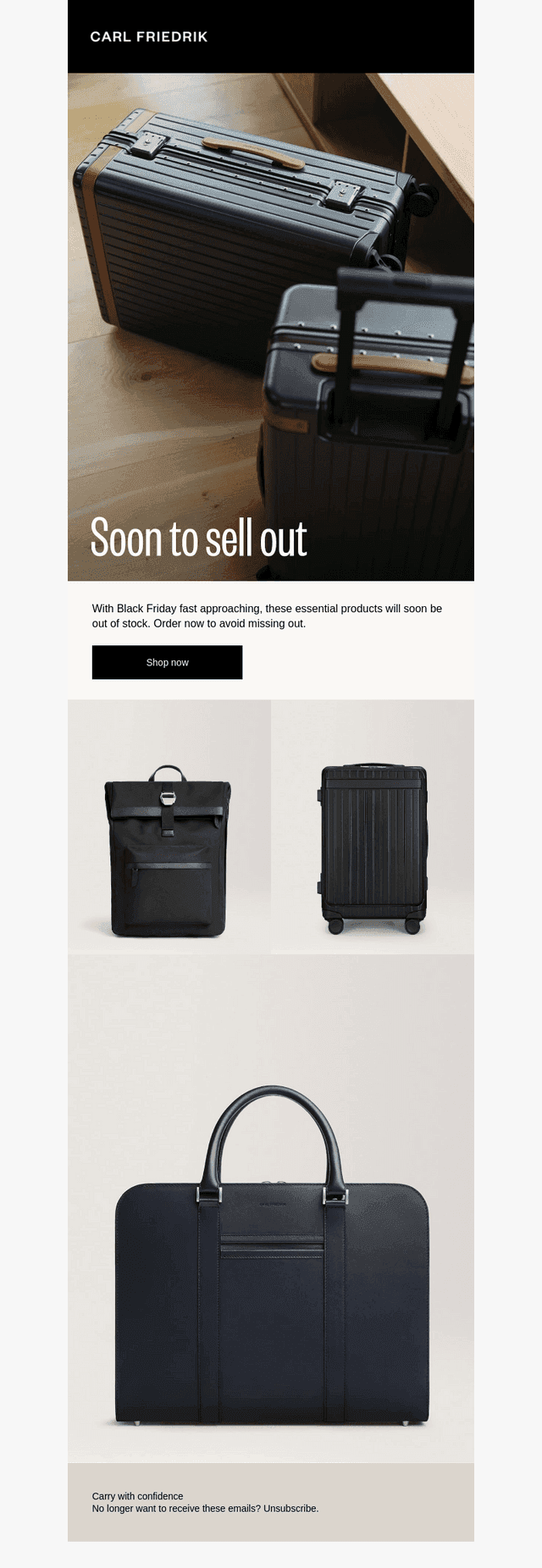 Limited stock alert