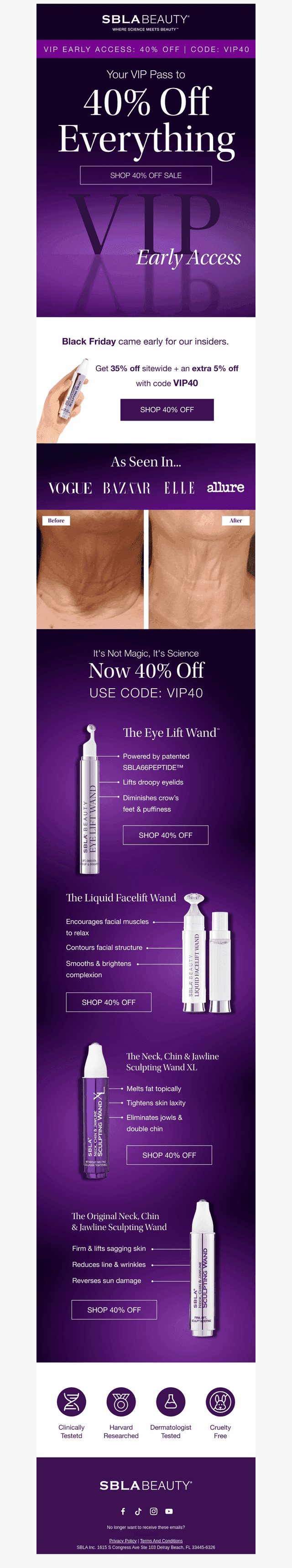 40% OFF: Your VIP Access To Black Friday