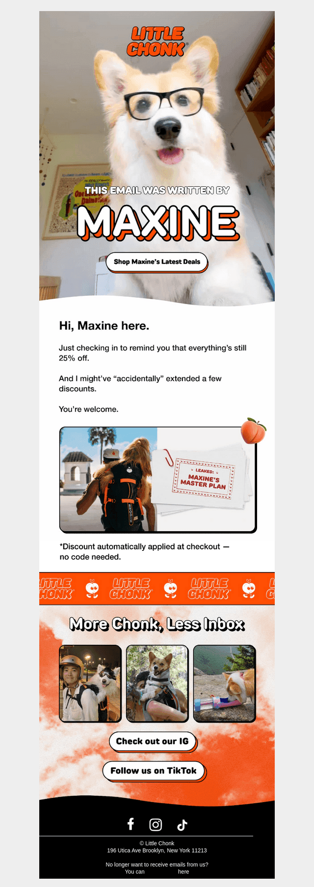 She’s emailing now. Send help.