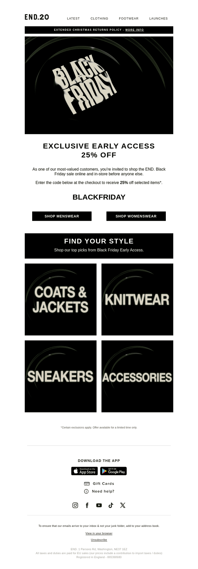 Exclusive Black Friday early access