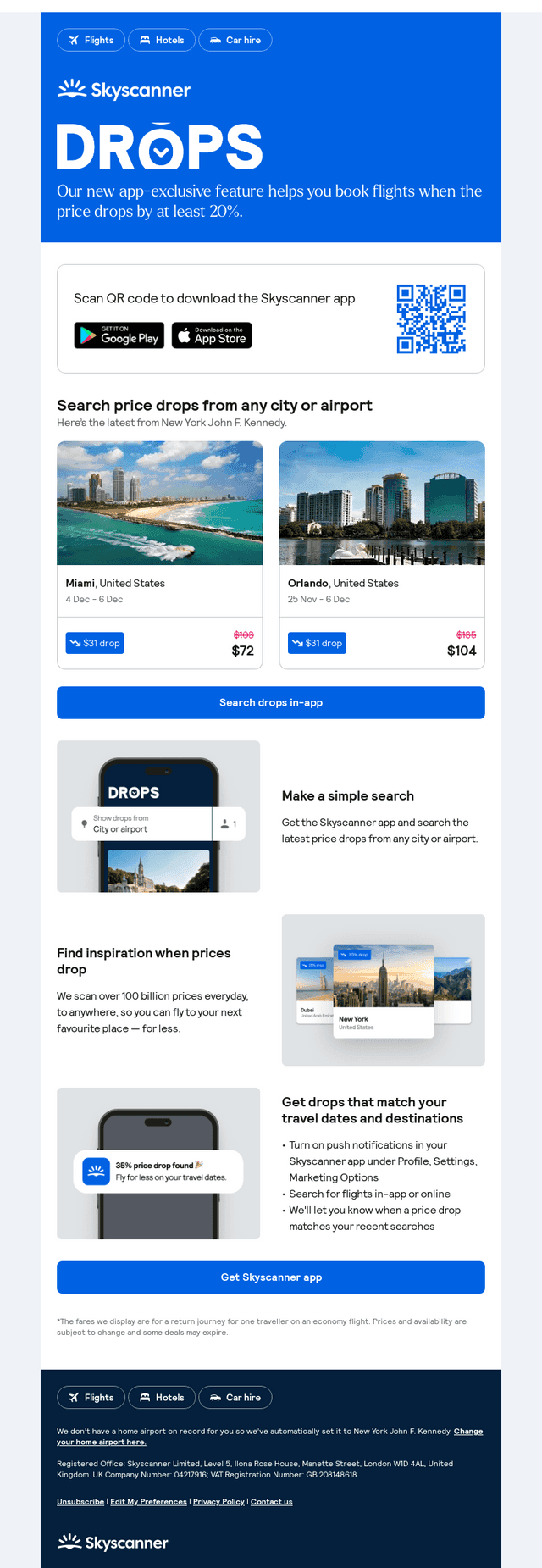 Your weekly price drops, from $72 ✈️ 📉