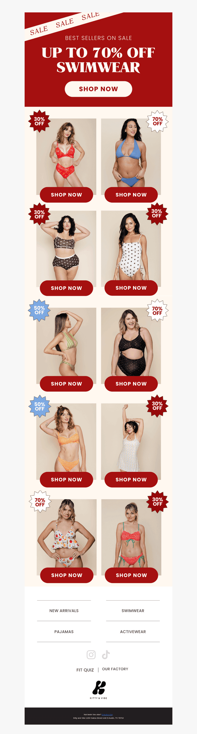 Bikinis as low as $22 →