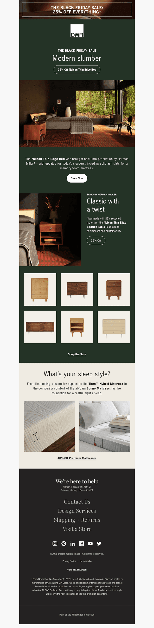 Save 25% on a more tranquil bedroom