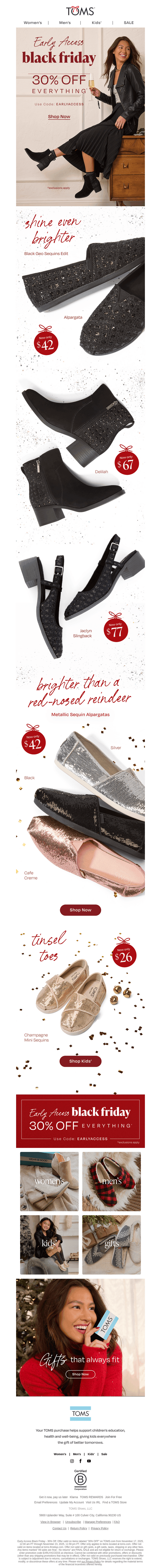 30% Off Everything—Sparkle & Shine This Holiday