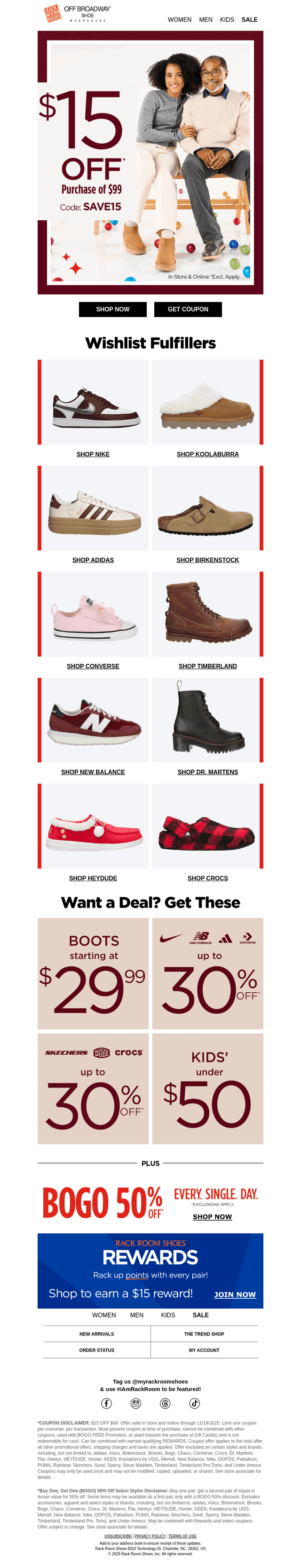 $15 OFF Ends Tonight!