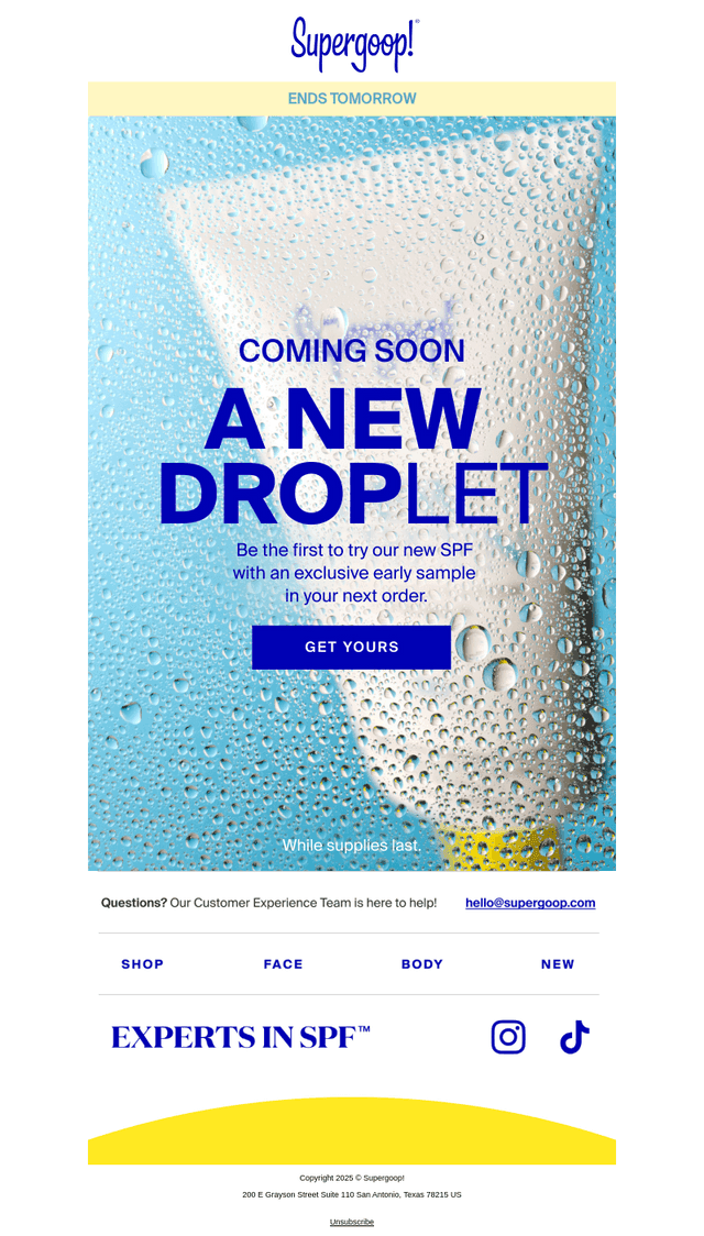 COMING SOON: A New Drop(let)