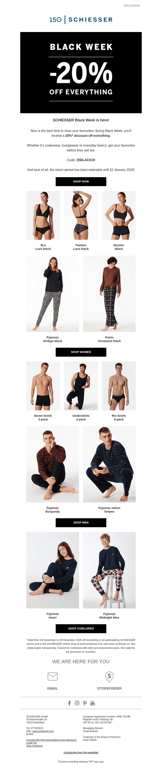 Black Week starts NOW: 20% off EVERYTHING!