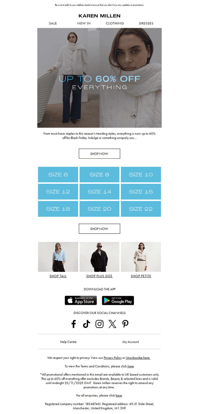 Up to 60% Off EVERYTHING