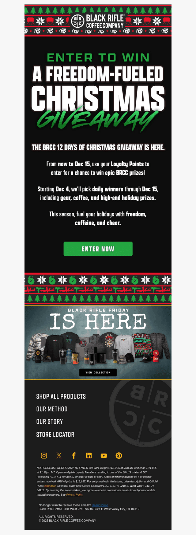 Black Rifle Coffee email from Thu, Nov 20, 2025