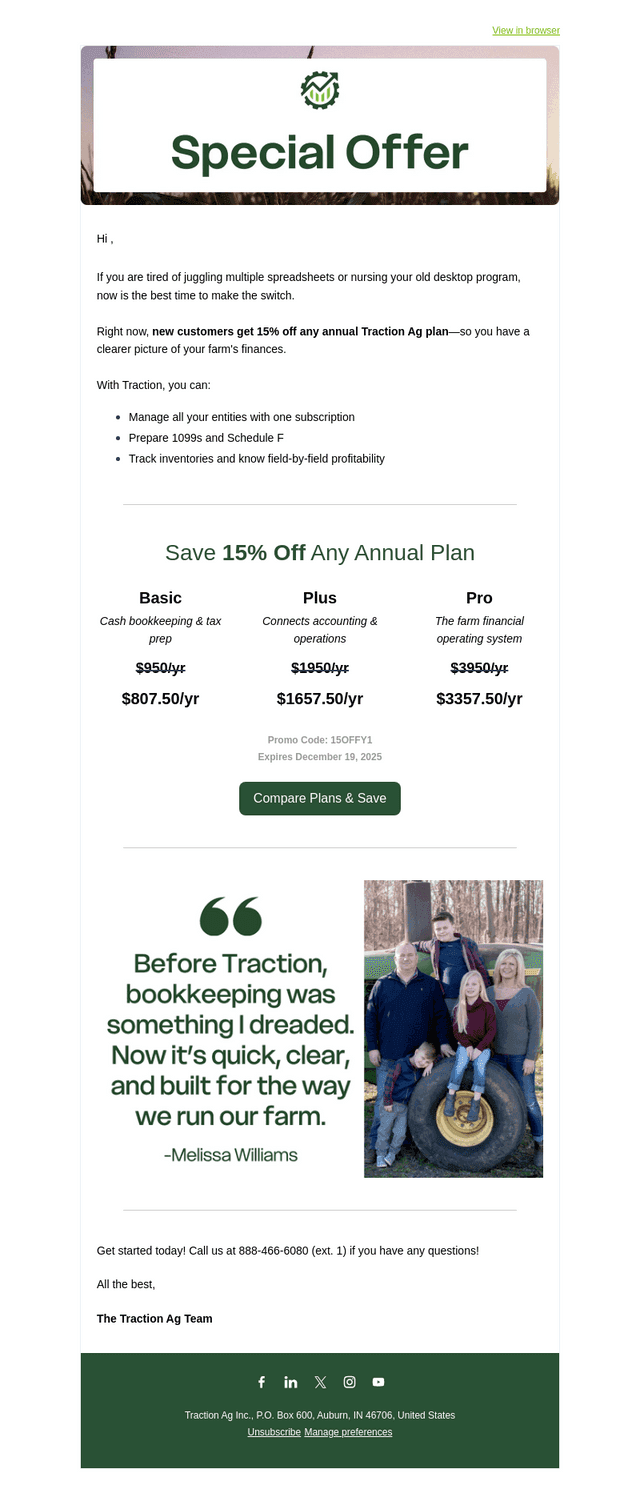 Traction email from Thu, Nov 20, 2025