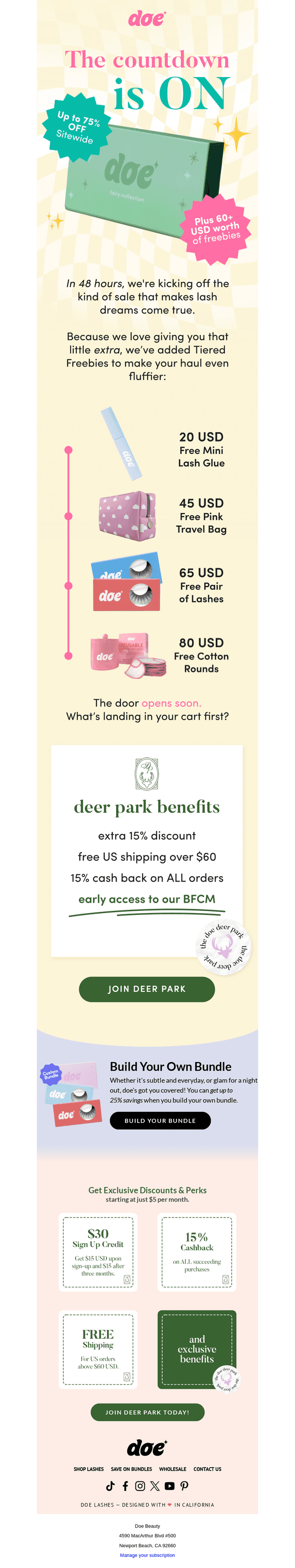 Doe Beauty email from Thu, Nov 20, 2025