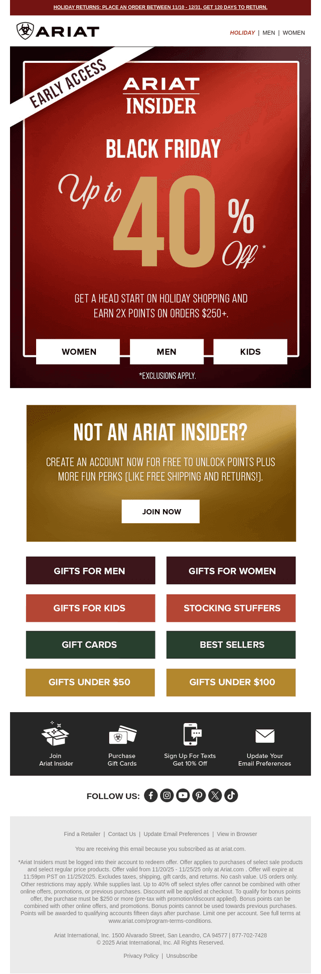 💥 Black Friday Starts Early For Insiders! *Exclusions Apply