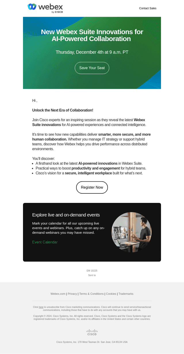 New Webex AI Innovations: Smarter, Secure Collaboration