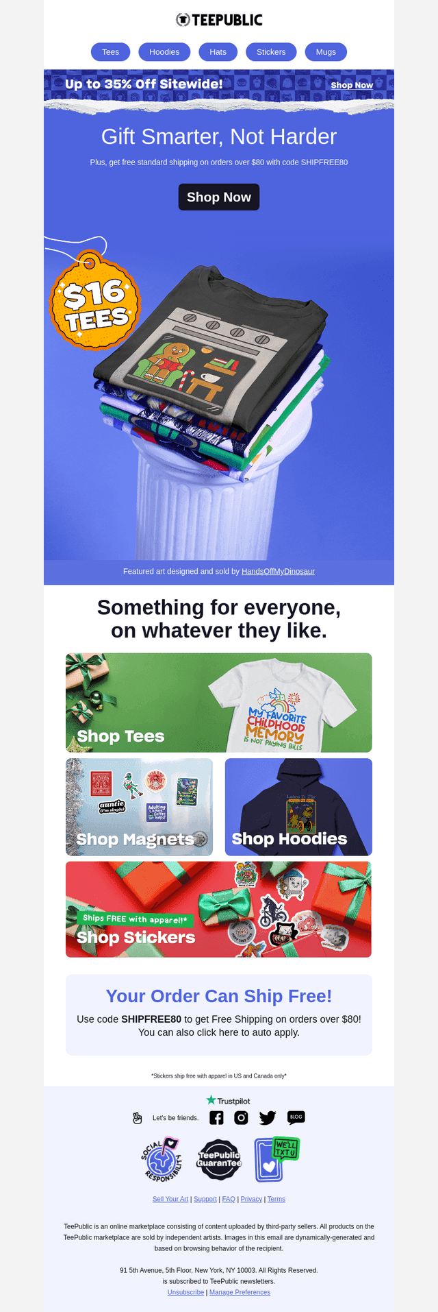 Your next favorite tee is $16