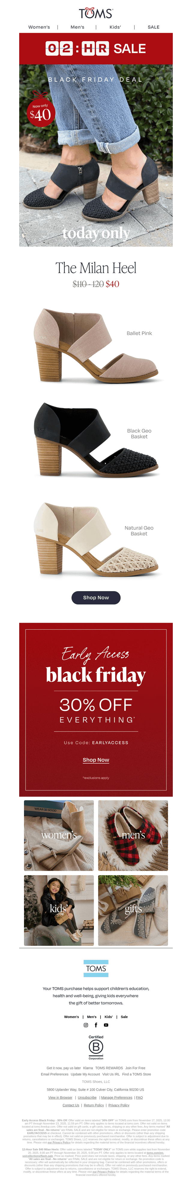 ⏰ FINAL HOURS—$40 Milan Heels!