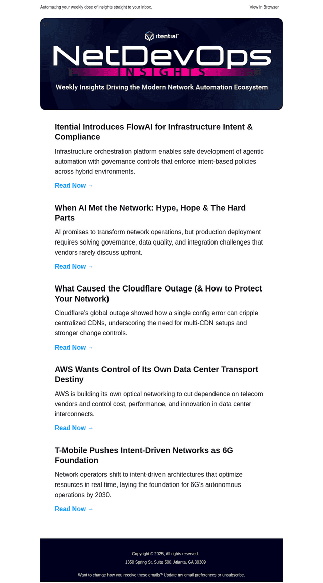 When AI Met the Network, Infra Intent, & Cloudflare’s Outage