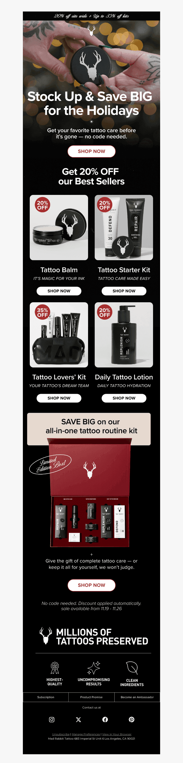 Get up to 35% off BEFORE Black Friday!