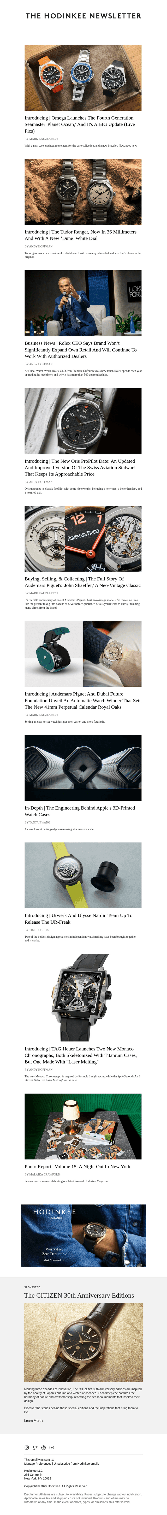 Hodinkee Weekly | 11/21/2025