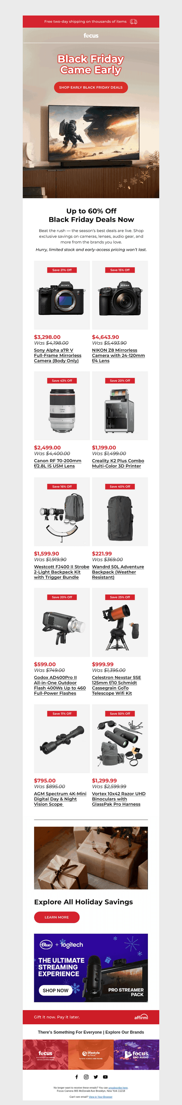 🚨️ Black Friday deals just launched