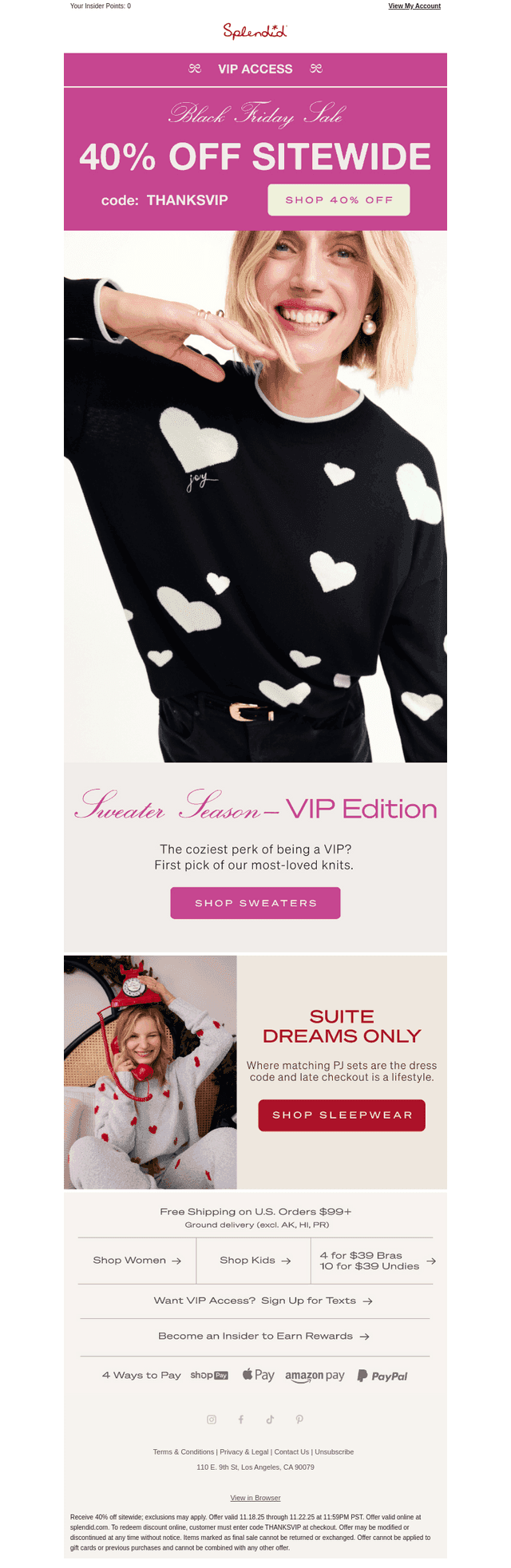 Soft, Cozy, 40% Off, and Oh-So VIP