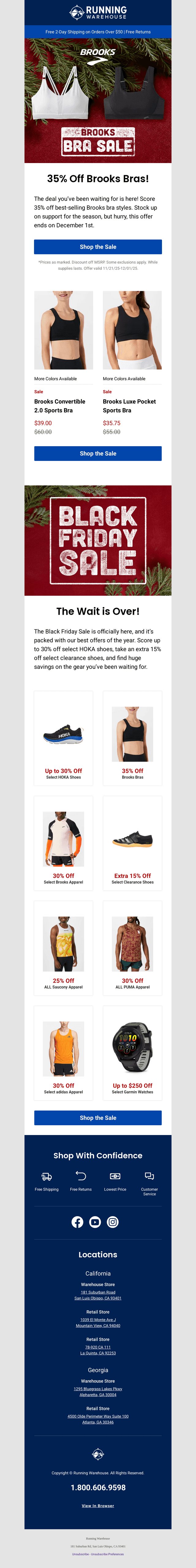 35% Off Brooks Bras Starts Now!