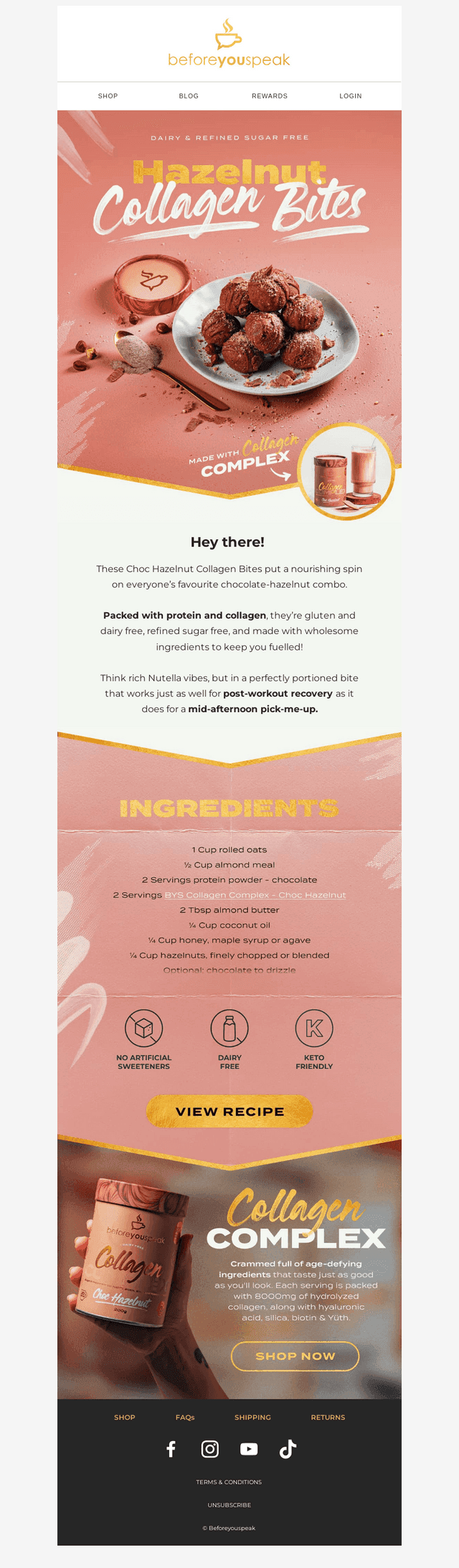 Choc Hazelnut Collagen Bites 🍫✨