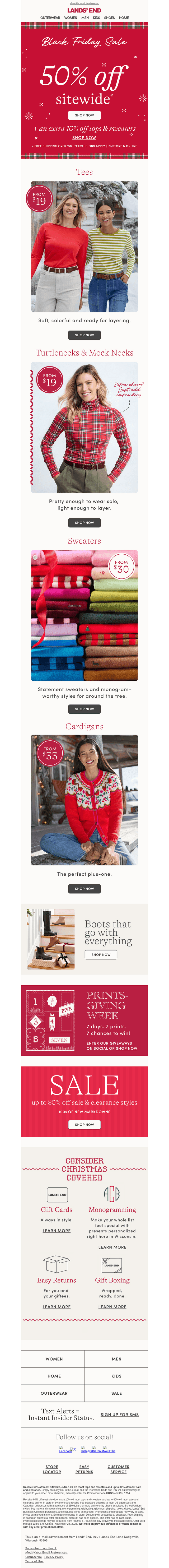 Sweaters & tops: 50% off + extra 10% off NOW!