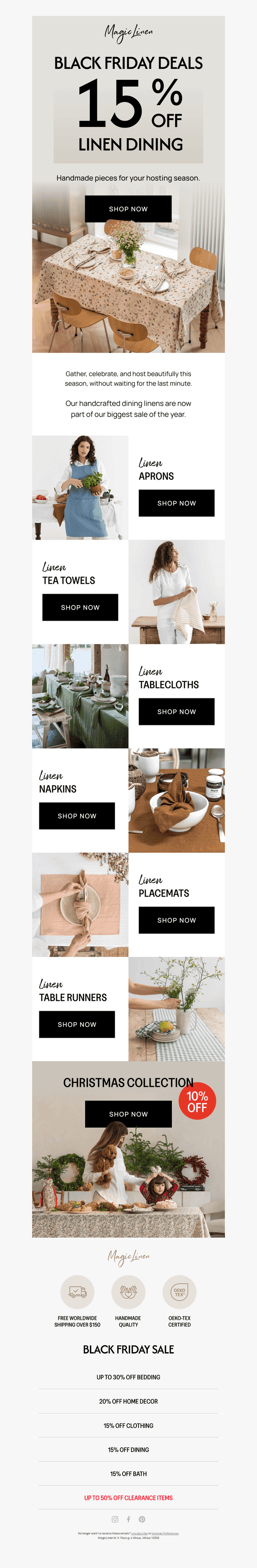Black Friday Deals for Your Table