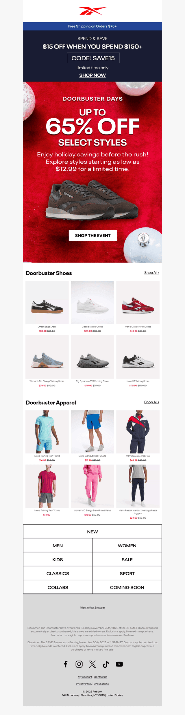 ENDS SOON: DOORBUSTER DAYS