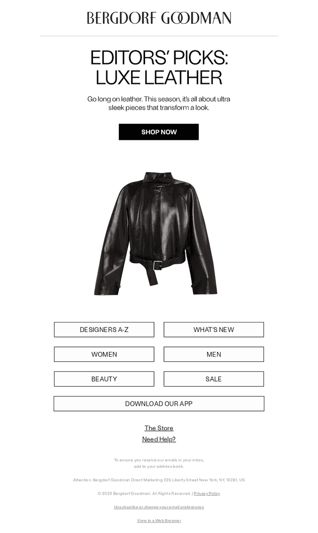 Editors’ Picks: Luxe Leather
