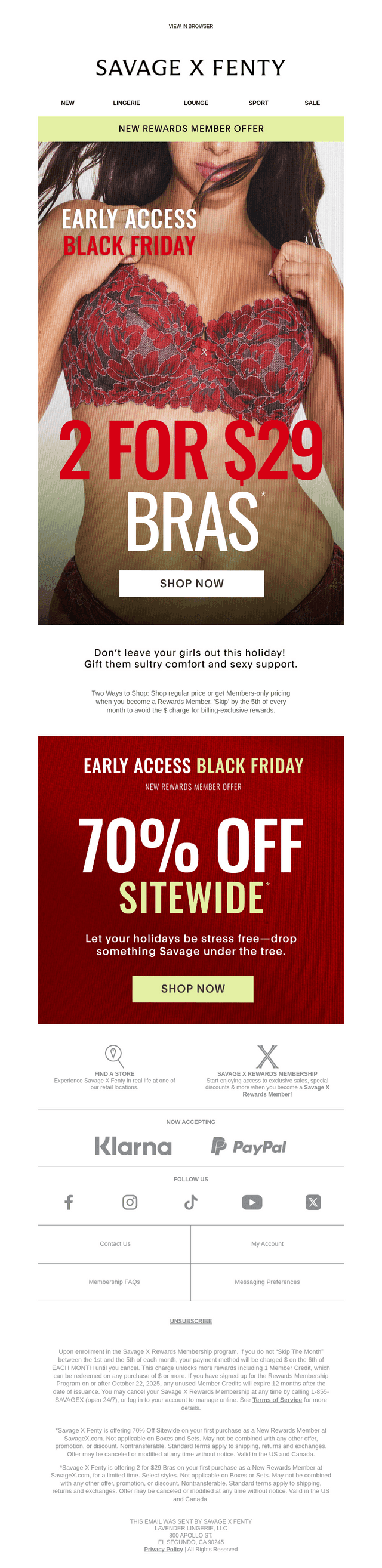 2 Bras for $29 Means Double Presents!