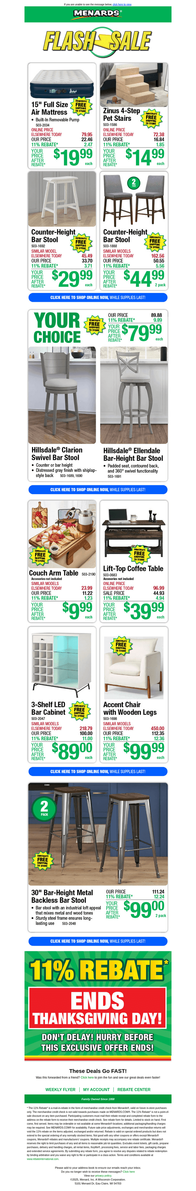 Couch Arm Table ONLY $9.99 After Rebate*!