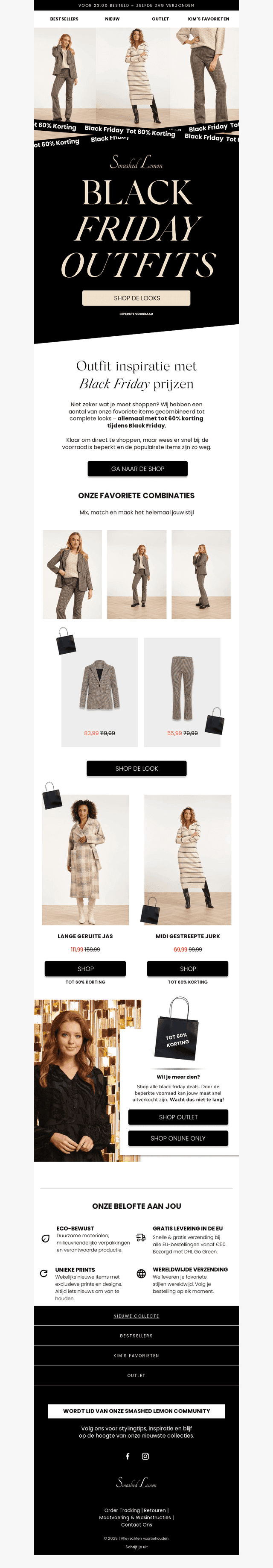 Black Friday outfit ideeën – tot 60% korting