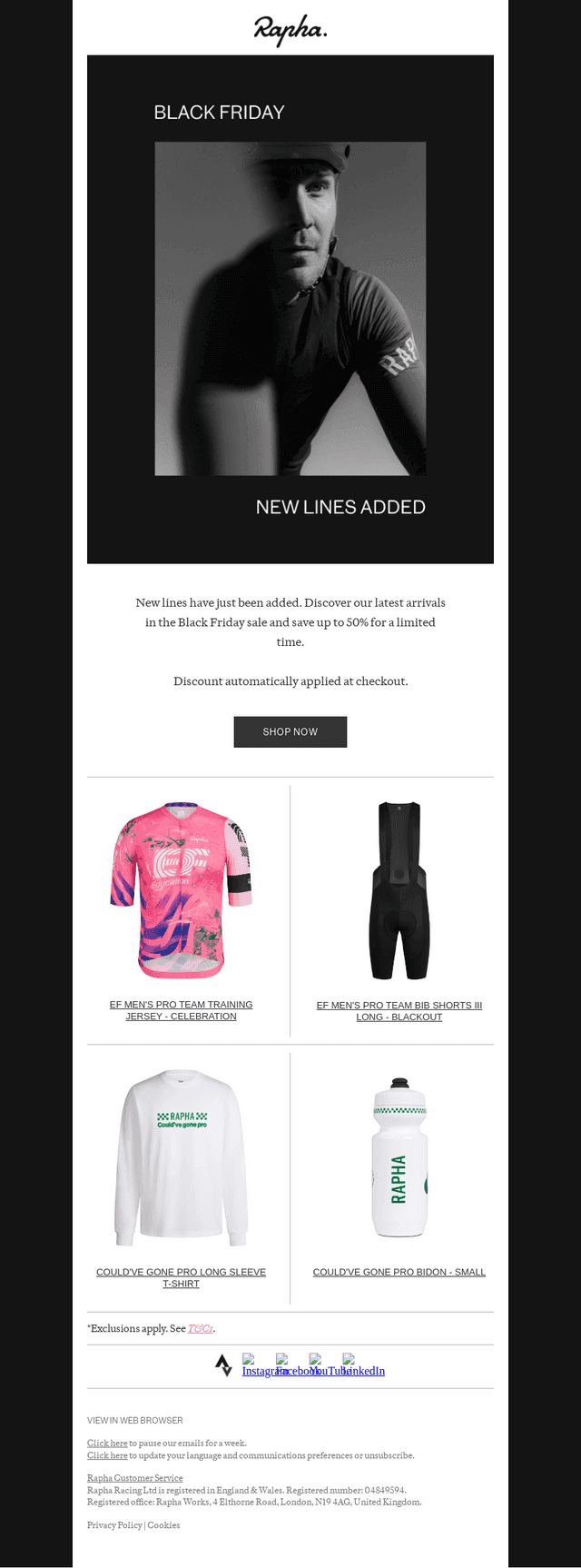 New lines added to sale