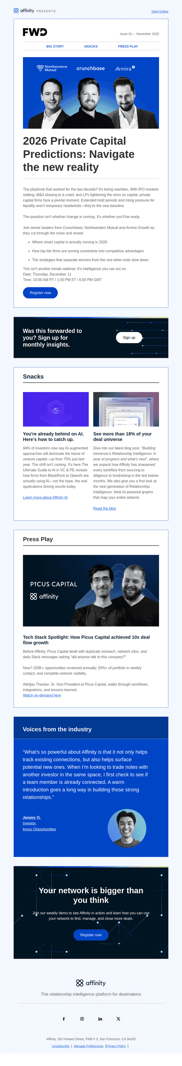 Inside FWD: Predictions, Affinity AI, and more