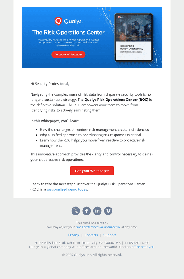 Unify Your Risk Management with a ROC