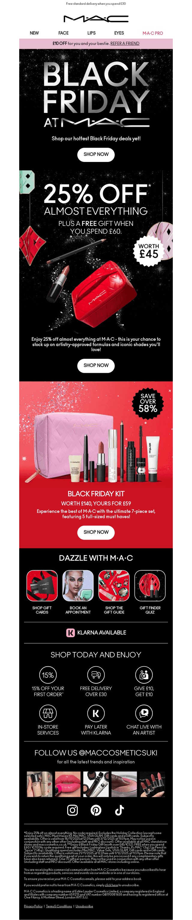 M·A·C does Black Friday so well 👏