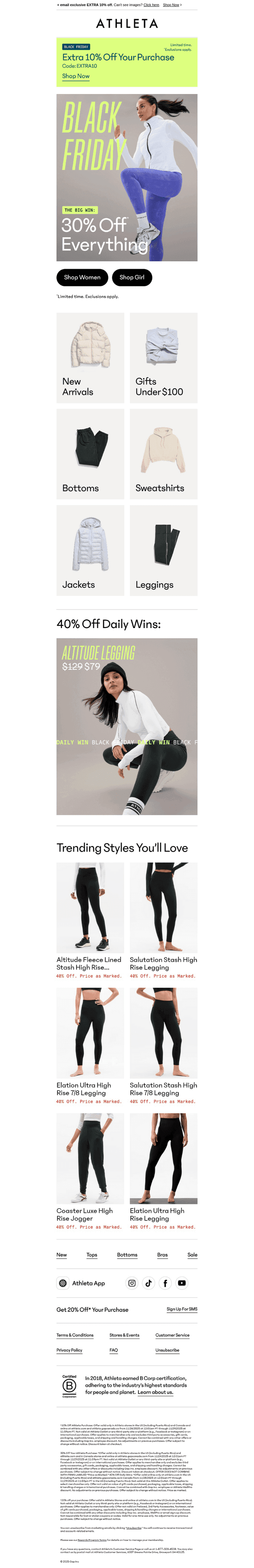 Ready, Set, Shop 30% off everything for Black Friday